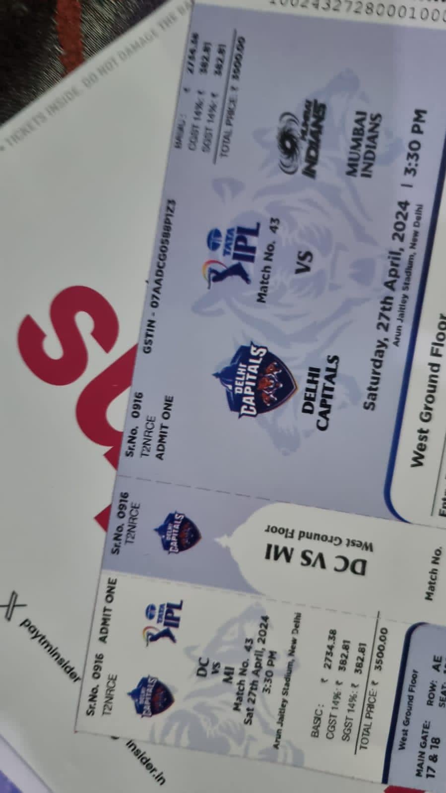 Get Mumbai Vs Delhi Match Tickets Now!